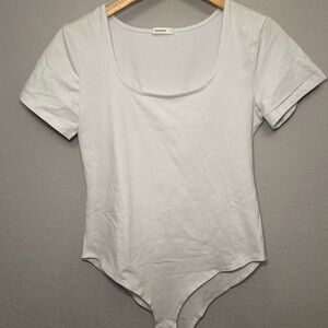 Amazon white Short Sleeve Bodysuit